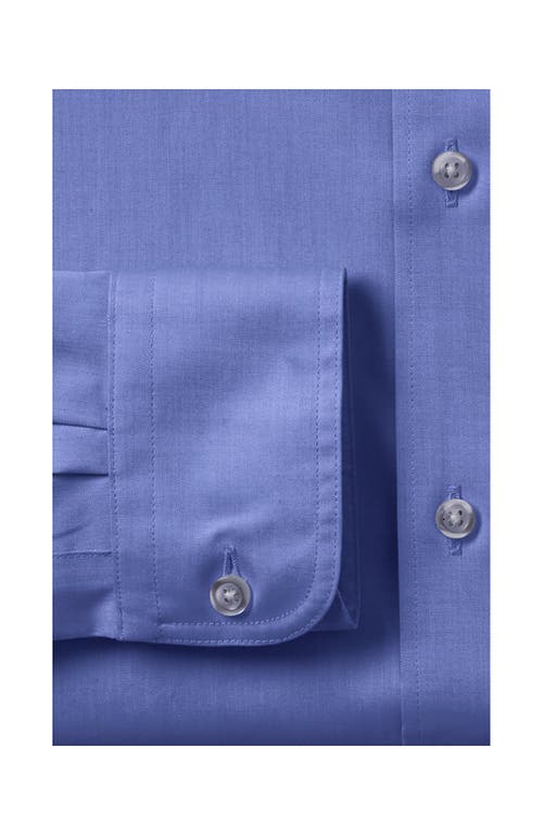 LANDS' END LANDS' END SCHOOL UNIFORM BOYS LONG SLEEVE NO IRON PINPOINT DRESS SHIRT