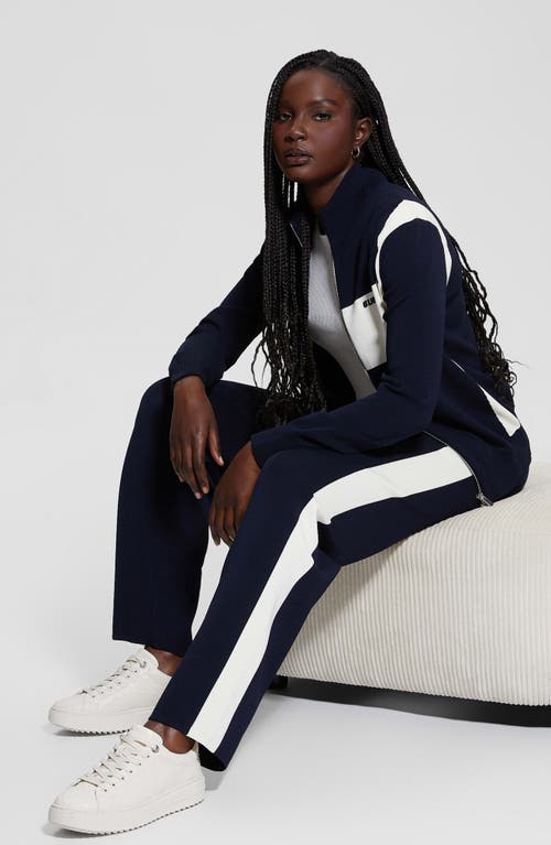 Shop Guess Michela Track Pants In Daring Ocean