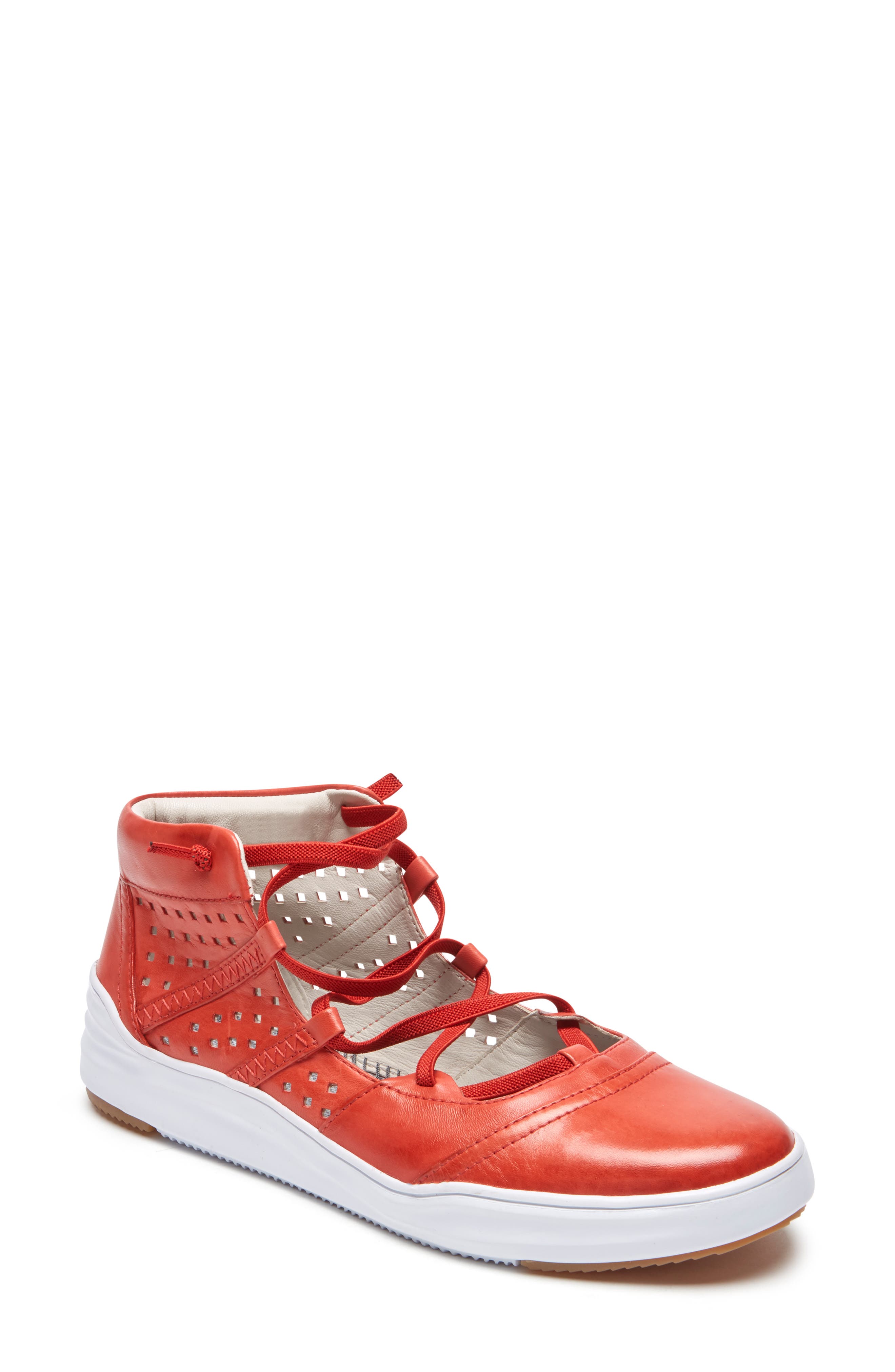 Rockport Cobb Hill Cady Gladiator Sneaker, Red