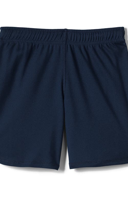 Shop Lands' End School Uniform Girls Mesh Gym Shorts In Classic Navy