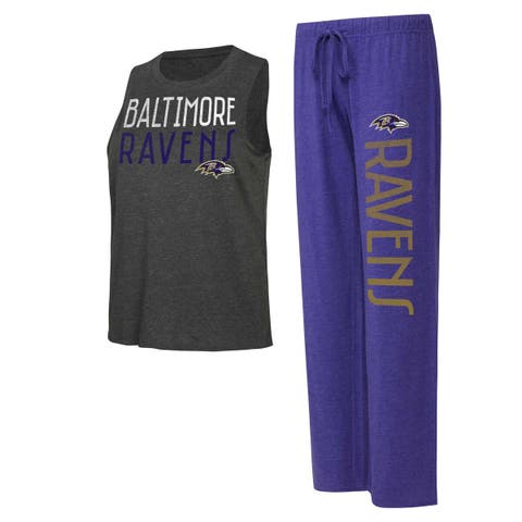 Men's Concepts Sport Charcoal Baltimore Ravens Resonance Tapered Lounge  Pants