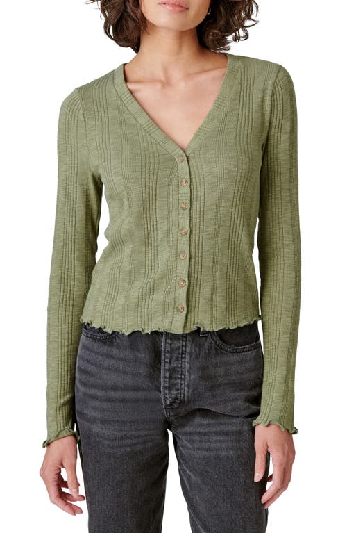 Lucky Brand Rib Button-Up Top at Nordstrom,