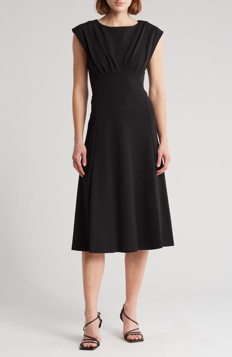 Calvin Klein Cap Sleeve A-Line Midi Dress | Nordstromrack