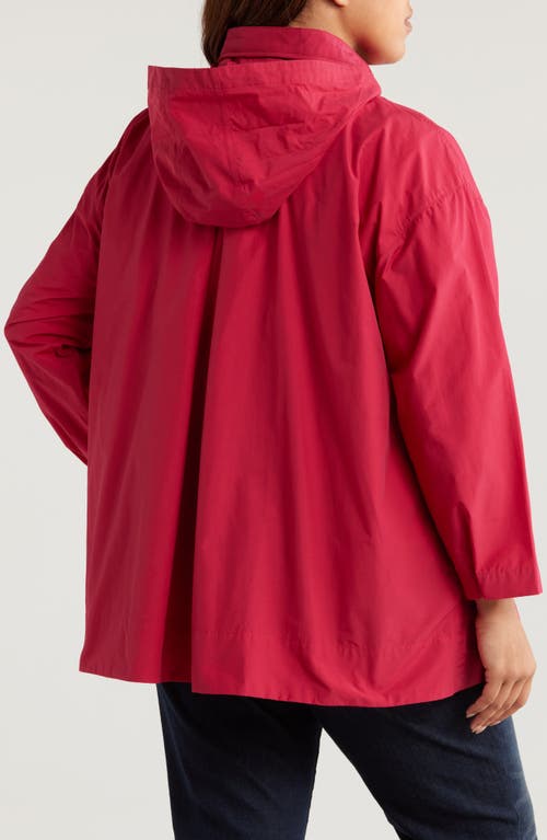 Shop Eileen Fisher Stand Collar Jacket In Azalea