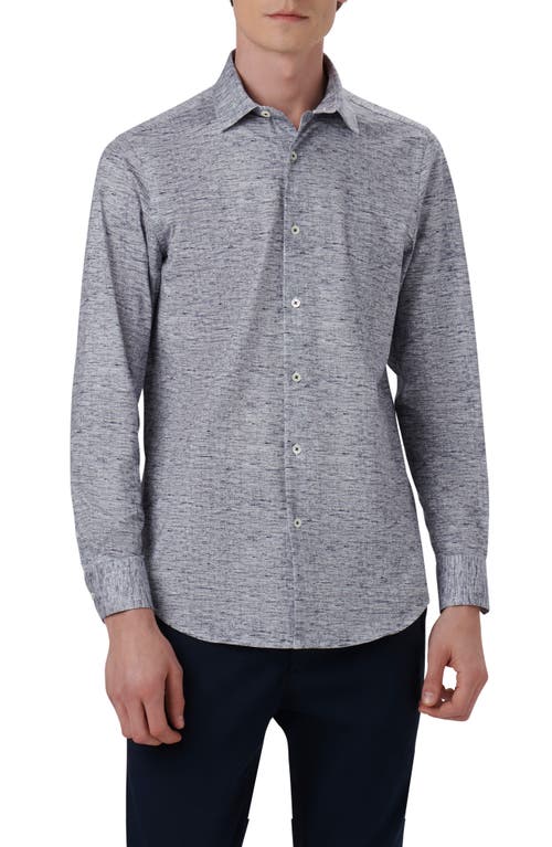 Bugatchi James OoohCotton Mélange Print Button-Up Shirt at Nordstrom,