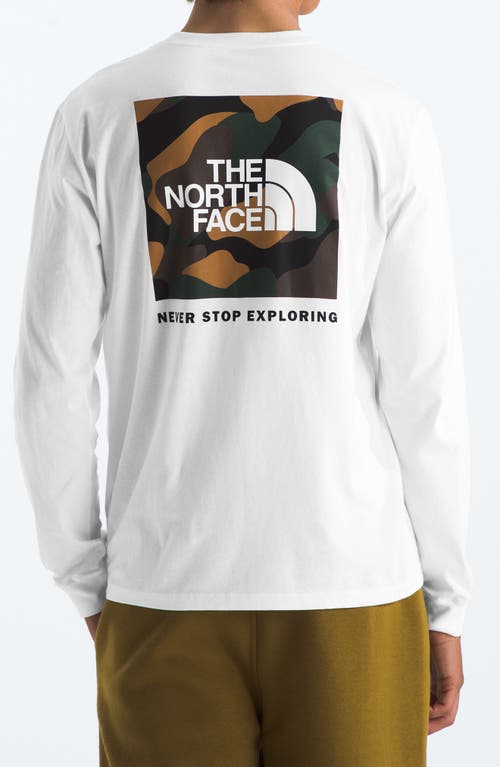 The North Face Nse Box Logo Graphic T-shirt In Tnf White/multi-color