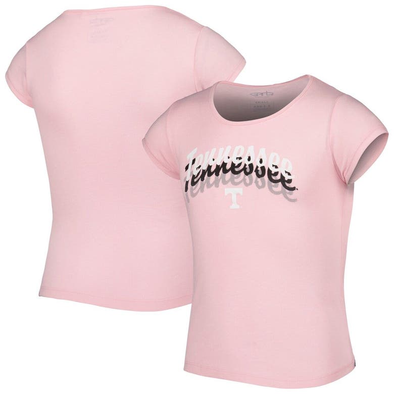Garb Kids' Girls Youth  Pink Tennessee Volunteers Charlotte Tri-blend T-shirt