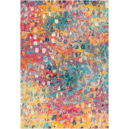 Jonathan Y Contemporary Pop Modern Abstract Area Rug In Multi/yellow