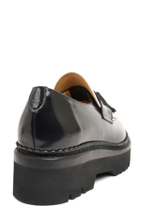 Shop The Office Of Angela Scott Ms. Kelly Platform Tassel Loafer In Black/white