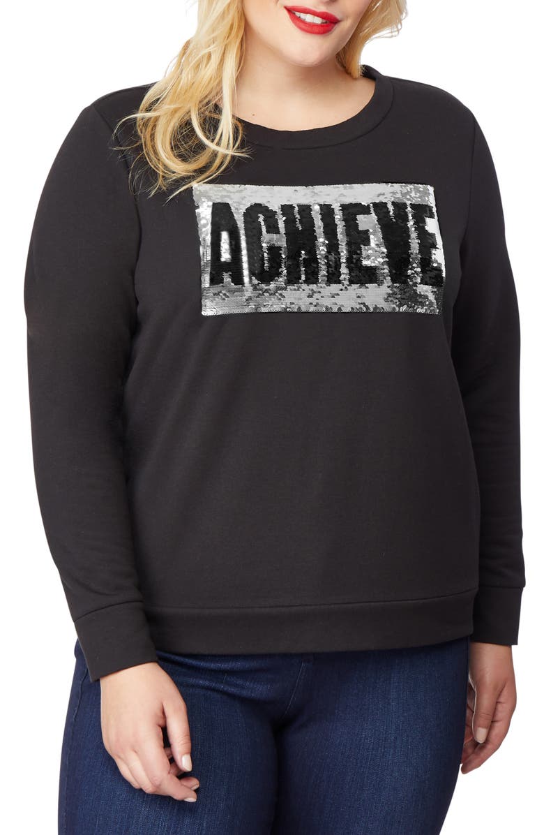 Rebel Wilson X Angels Embellished Sweatshirt Plus Size Nordstrom