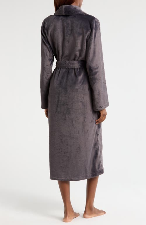 Nordstrom Shawl Collar Plush Longline Robe In Grey Stonehenge
