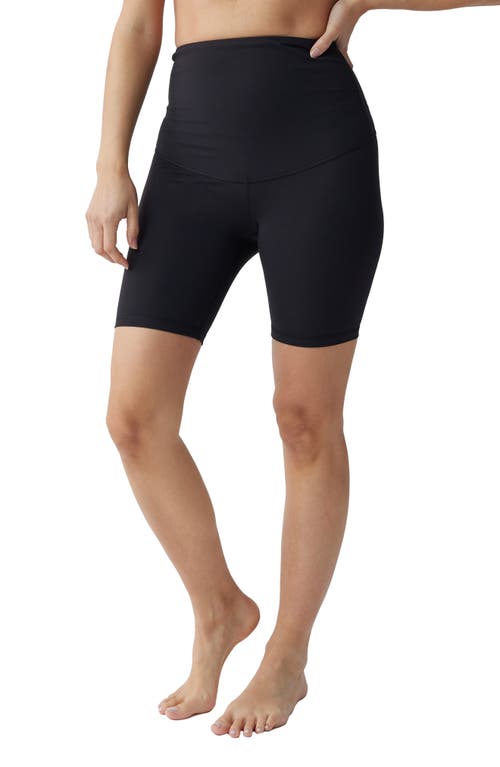 ® Ingrid & Isabel Assorted Set of 2 Postpartum Compression Bike Shorts in Black/Navy