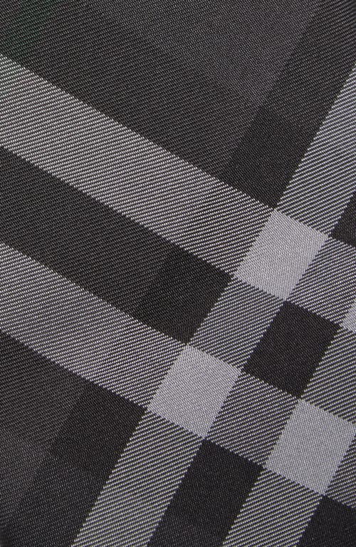 Burberry Mandston Check Silk Tie In Charcoal Ip Check