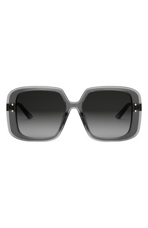 Dior 'highlight S3f 56mm Square Sunglasses In Grey/other/gradient Smoke