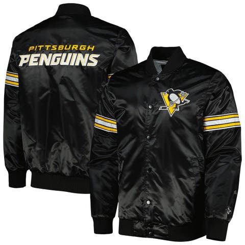 Men's Pittsburgh Steelers G-III Sports by Carl Banks Black Victory  Formation Commemorative Full-Snap Varsity Jacket