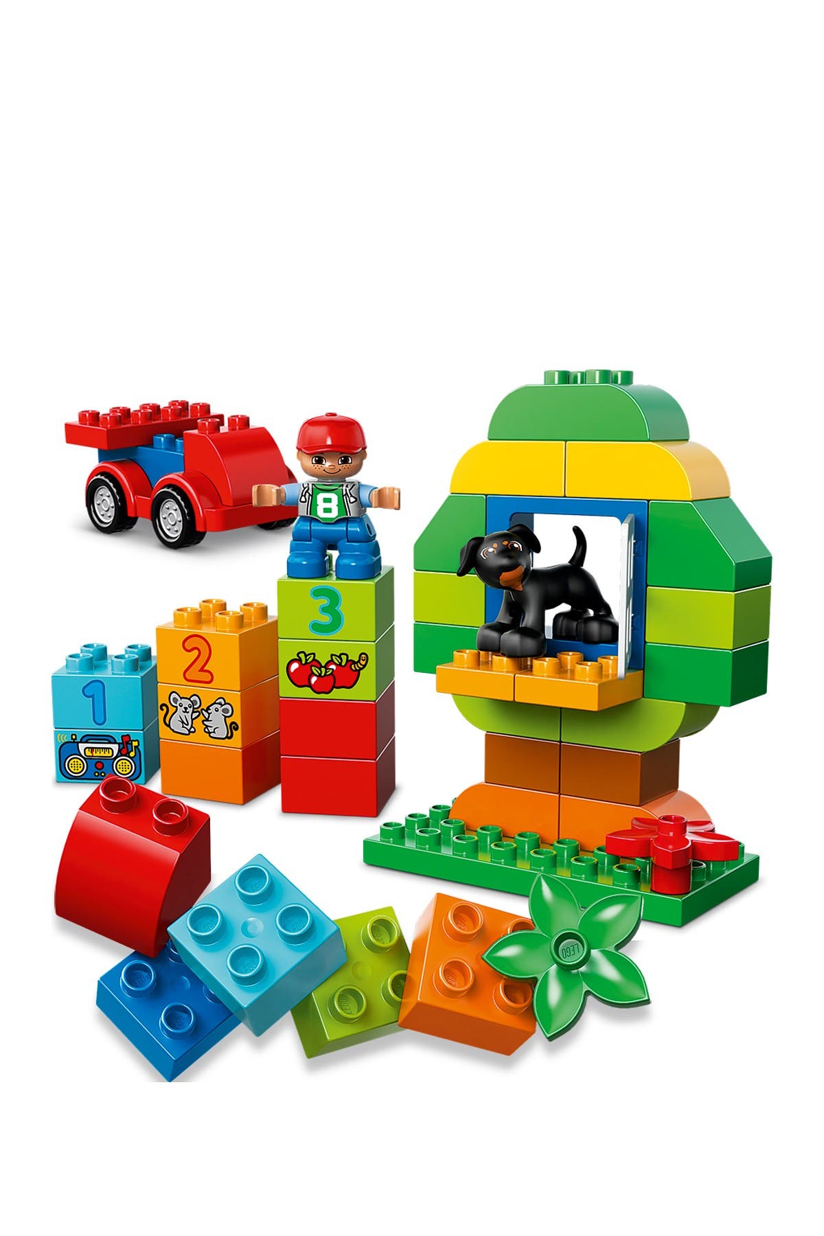 duplo wagon that picks up blocks