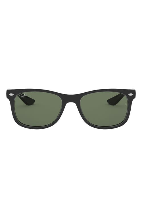 Ray Ban Ray-ban Junior 48mm Wayfarer Sunglasses In Black/green Solid