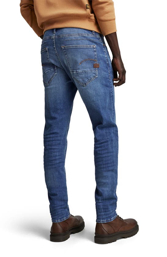 G-star Raw D-staq 3d Slim Fit Jeans In Medium Indigo Aged