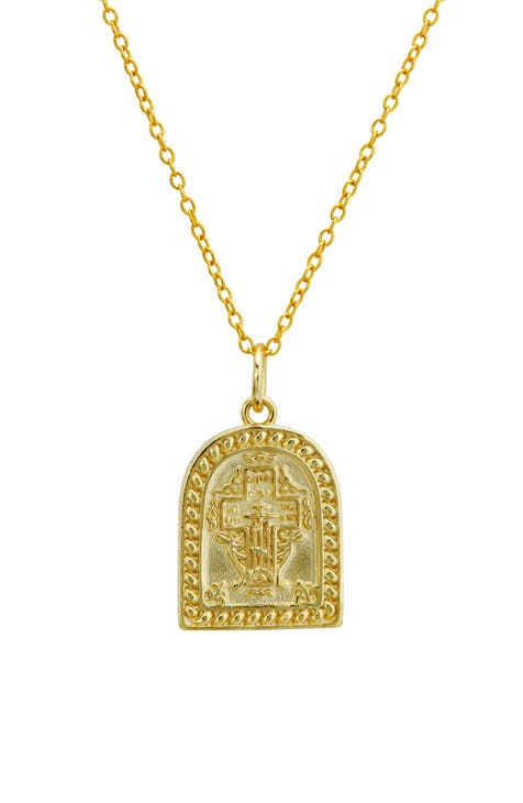 Religious Medallion Necklace