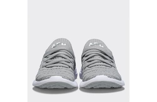 Apl Athletic Propulsion Labs Apl Kid's Techloom Wave Sneakers In Cement/white
