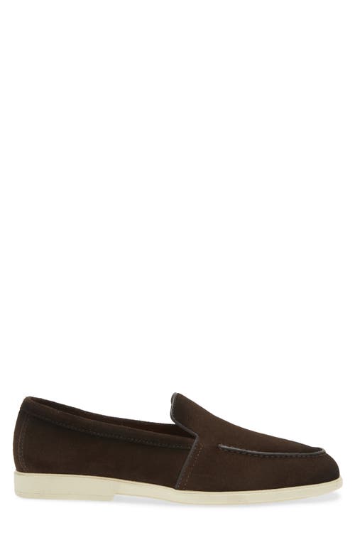 Shop Santoni Malibu Loafer In Dark Brown