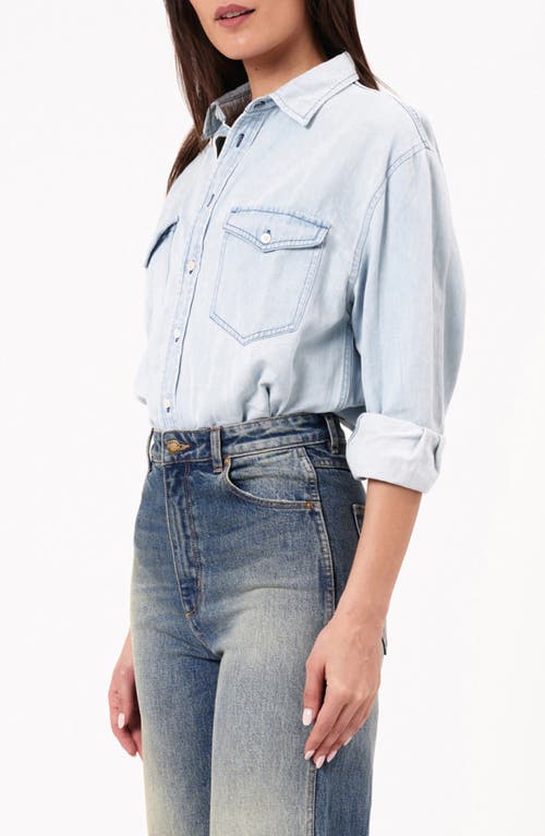 Shop Rolla's Classic Denim Shirt In Light Vintage Blue