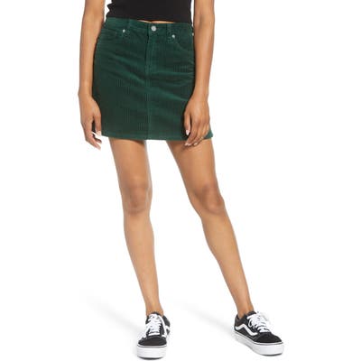 Blanknyc Corduroy Miniskirt, Green