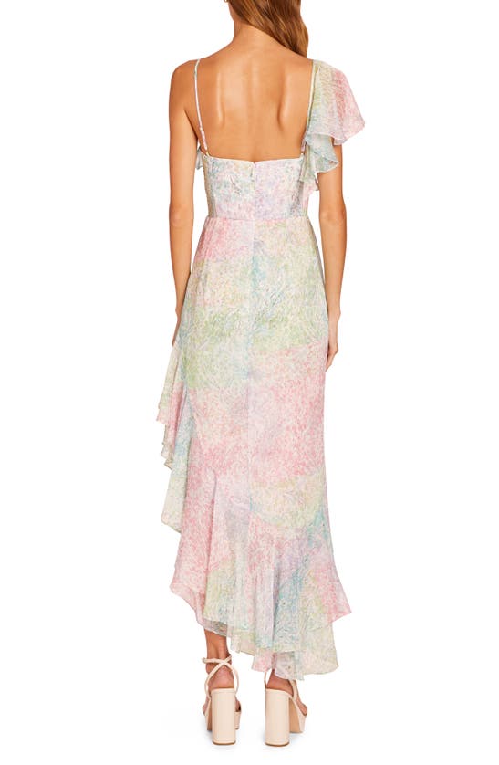 Shop Amanda Uprichard Lively Floral Asymmetric Dress In Lilith