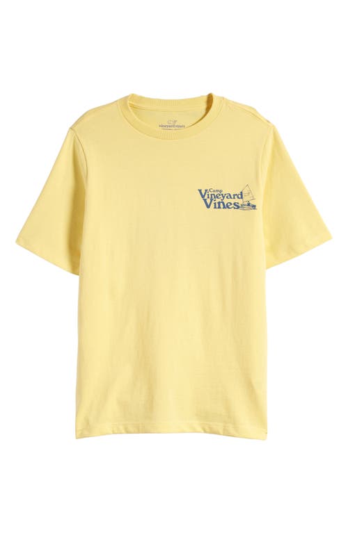 Shop Vineyard Vines Kids' Logo Graphic T-shirt In Sunny