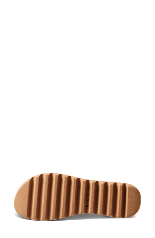 Reef Water Vista Platform Slingback Sandal In Black/tan