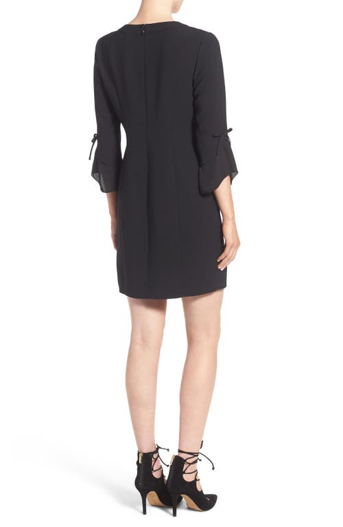 Shop Chelsea28 Ruffle Sleeve Sheath Dress In Black