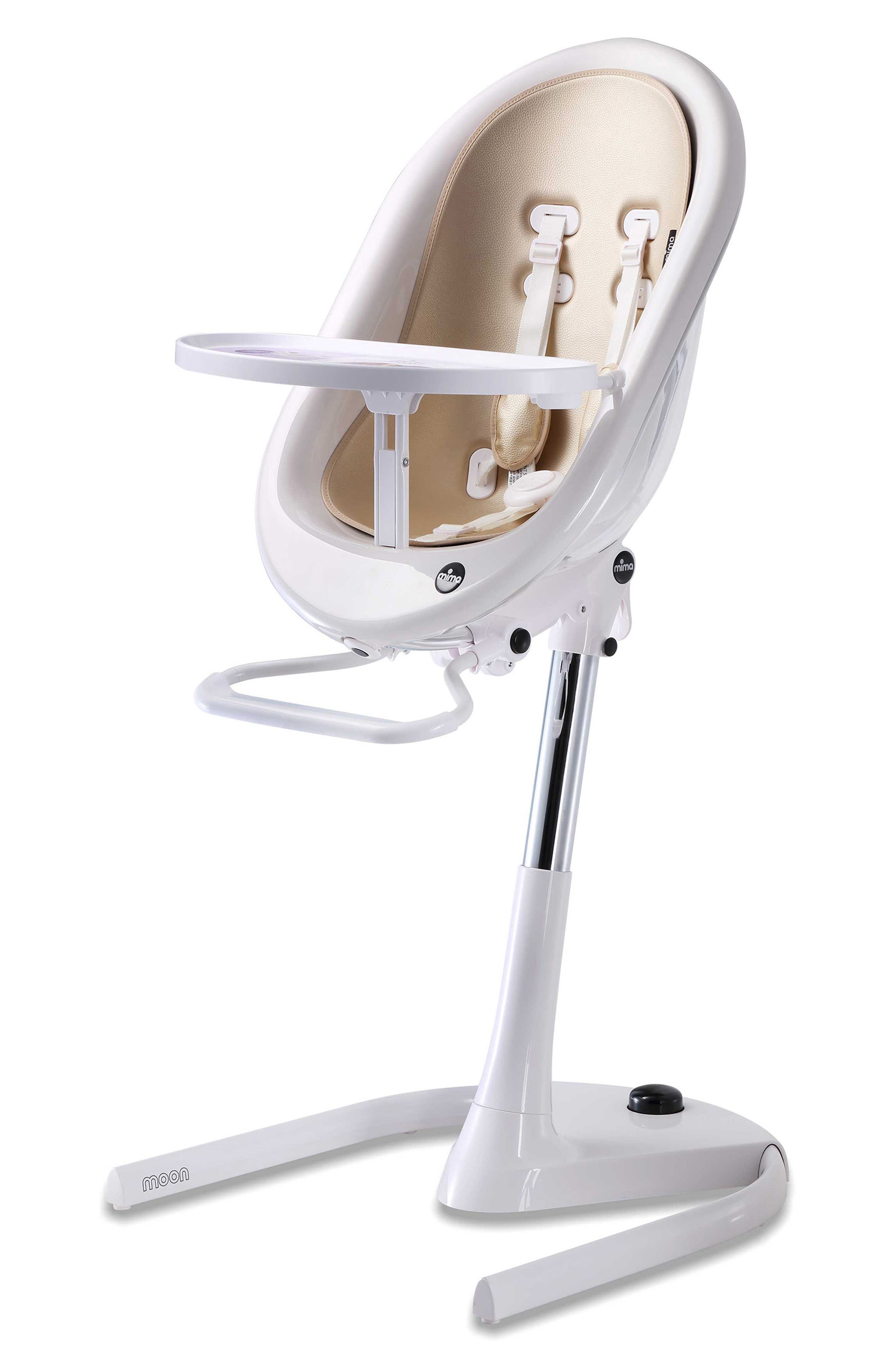 mima Moon 2G 3-in-1 Highchair in White /Champagne 