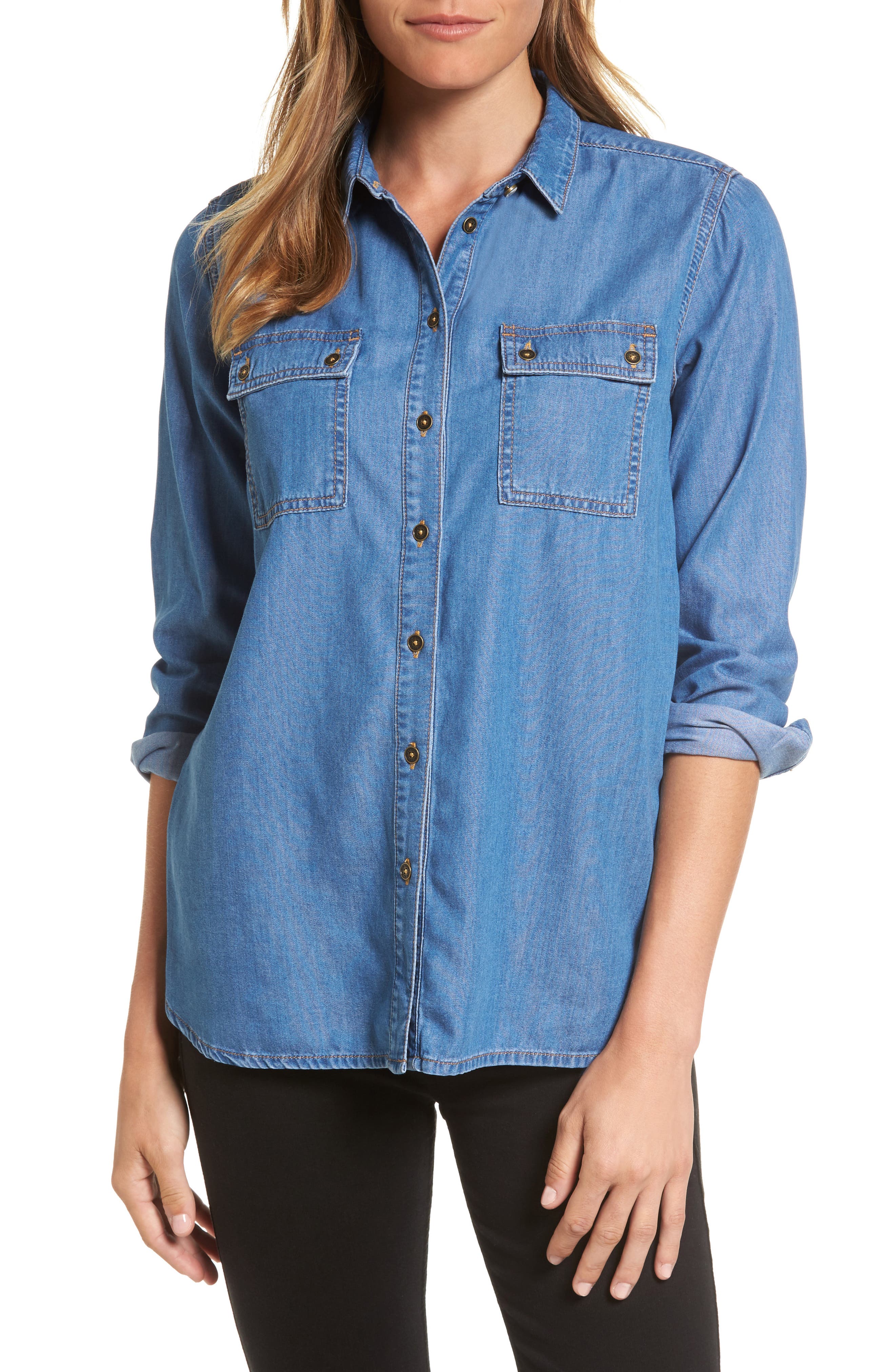 barbour womens denim shirt