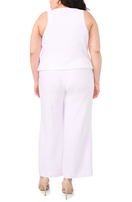 Shop 1.state Side Button Tab Wide Leg Pants In Ultra White