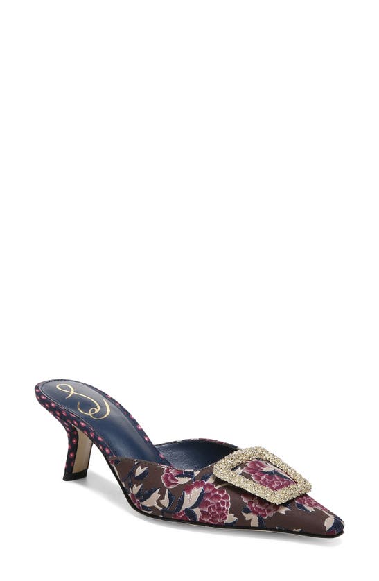 Shop Sam Edelman Brit Pump In Mulberry Silk