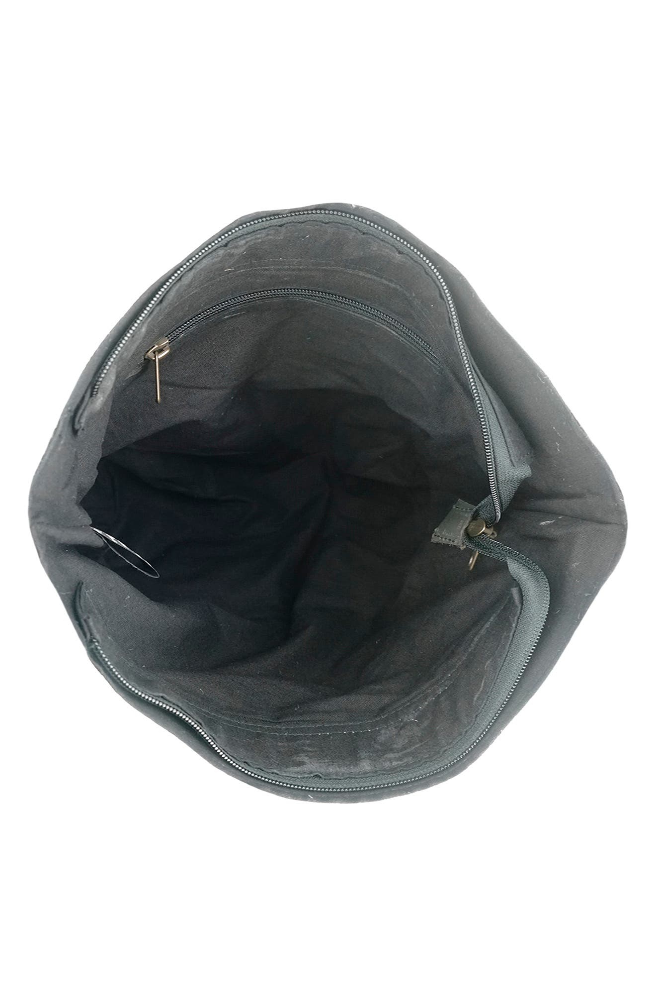 VINTAGE ADDICTION Leather Trimmed Crossbody Bag Nordstromrack