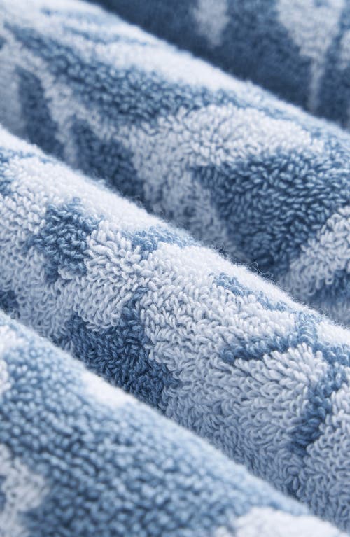 Lucky Brand Folk Floral 6-piece Assorted Towels In Dusty Blue