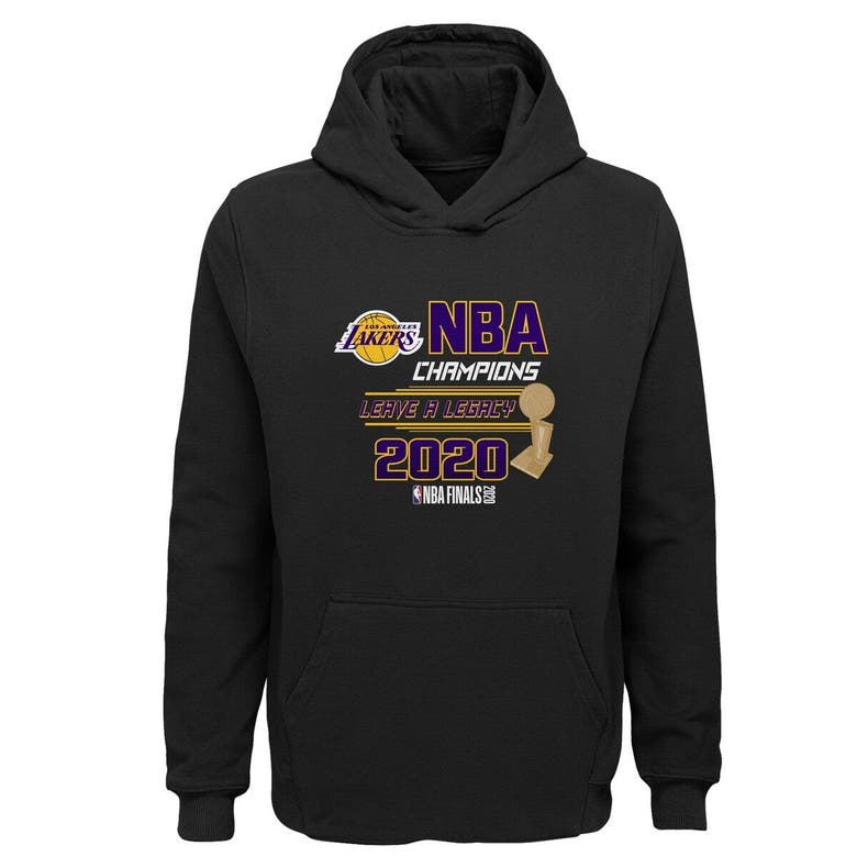 Outerstuff Kids' Youth Black Los Angeles Lakers 2020 Nba Finals Champions Prize Pullover Hoodie