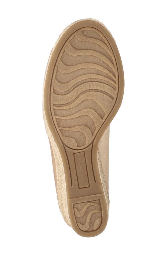 Shop Easy Street Jasper Espadrille Wedge Pump In Natural Thai Silk