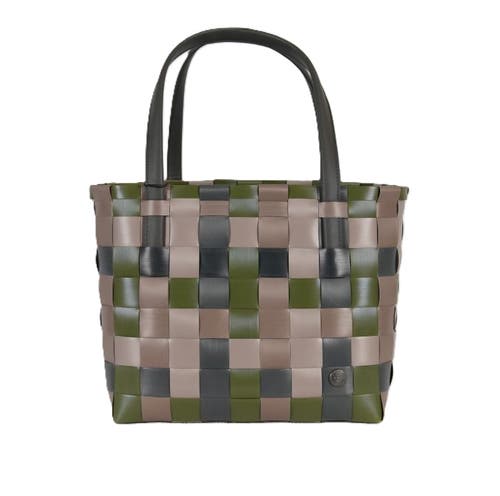 Shop Handed By Color Block Recycled Tote Bag In Camo Mix