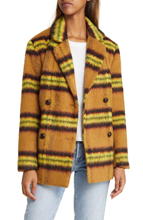 Plaid on sale coat nordstrom