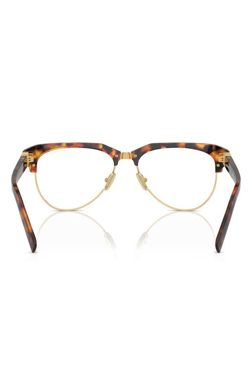 Miu Miu 57mm Pilot Sunglasses In Tortoise