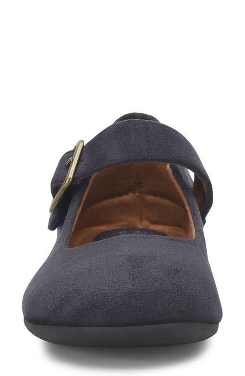 Eurosoft Kendal Mary Jane Flat In Navy Suede