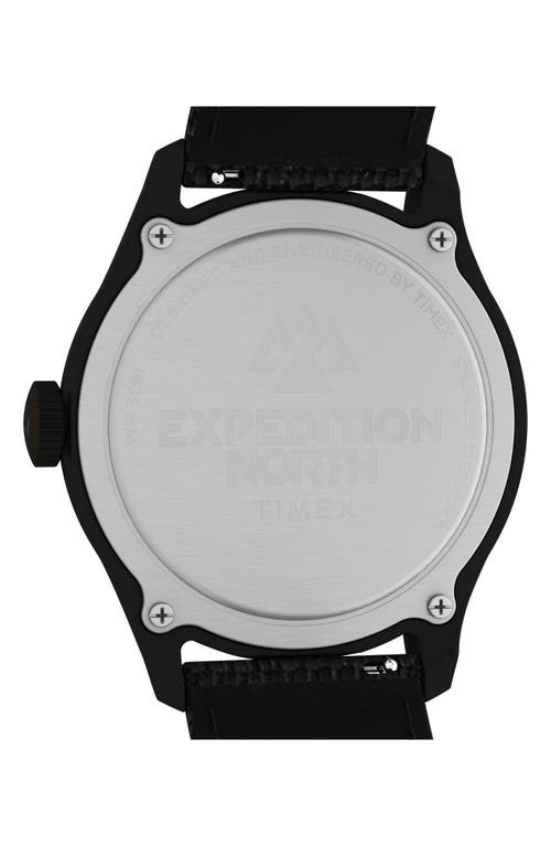 Shop Timex ® Expedition North® Traprock Fabric Strap Watch, 43mm In Black