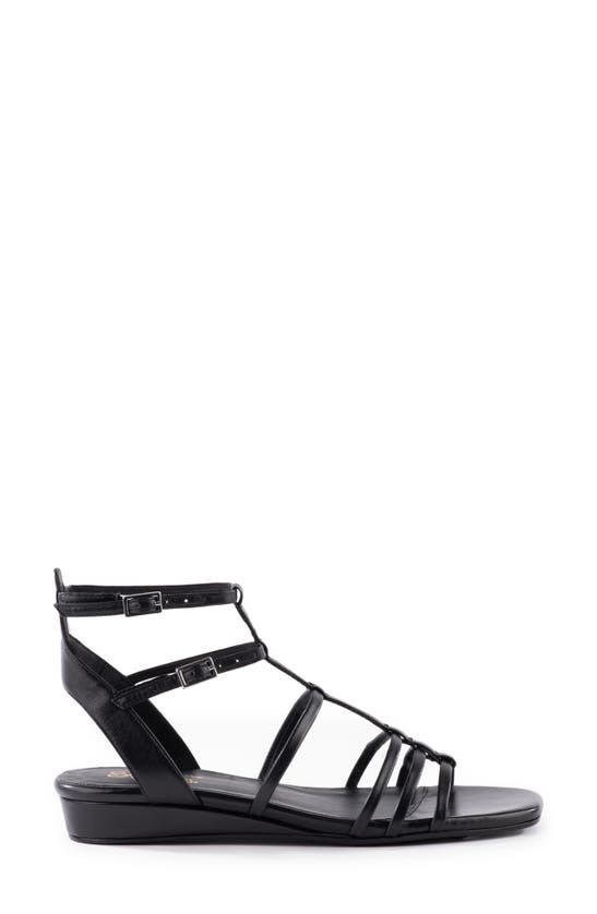 Shop Seychelles Luxurious Wedge Sandal In Black