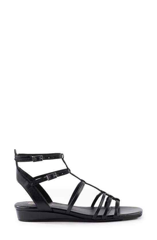 Seychelles Luxurious Wedge Sandal In Black