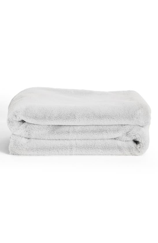 Unhide Lil' Marsh X-small Plush Blanket In Silver Fox