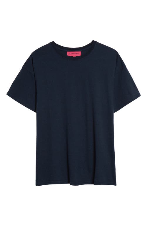 Travel Agency Cotton & Linen T-Shirt in Navy