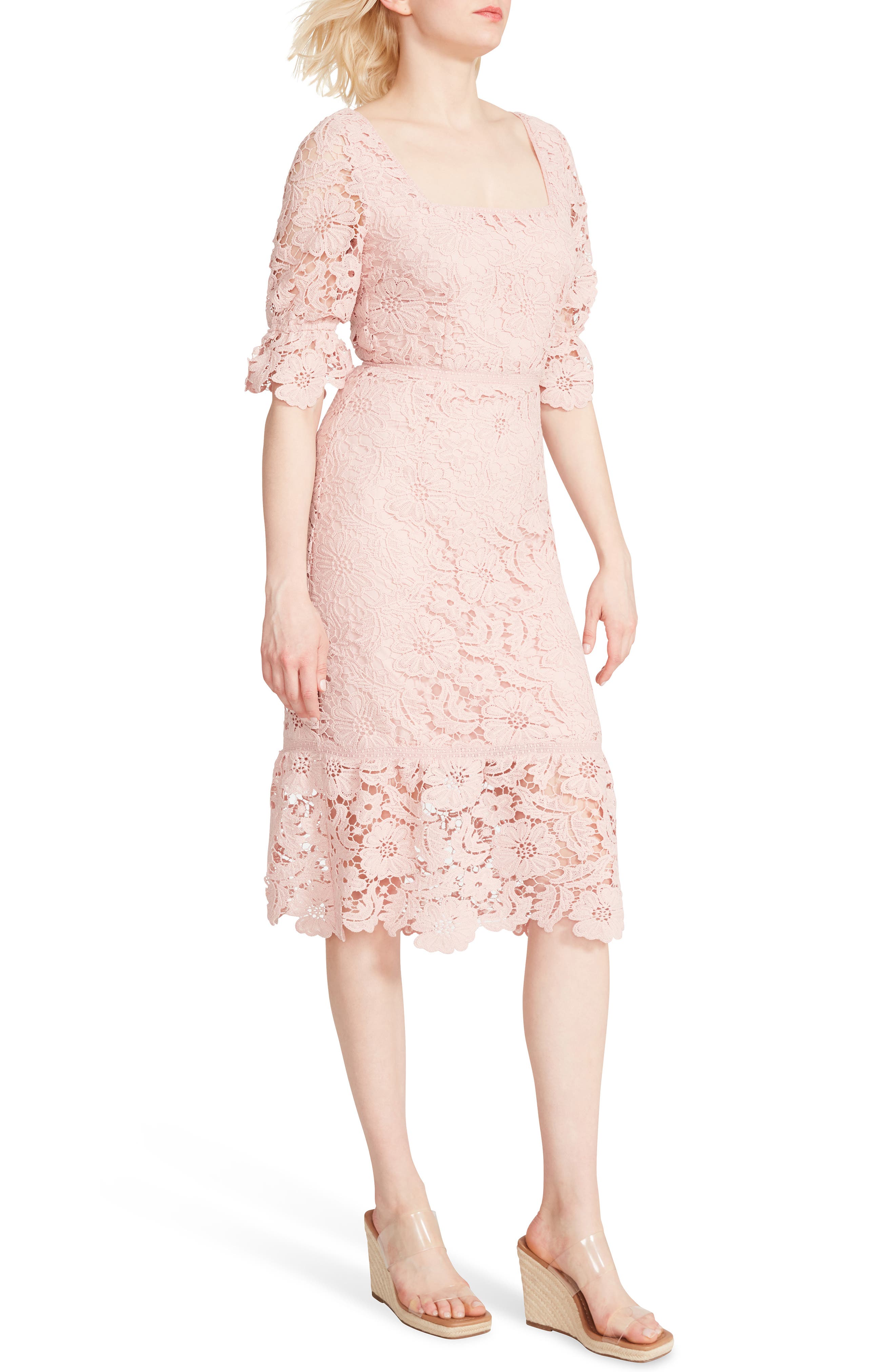 bb dakota lace midi dress