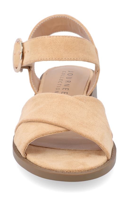 Journee Collection Cressida Sandal In Tan
